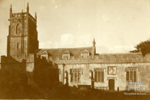 Photograph of St. Mary's Lydiard Tregoze from the south, early twentieth century