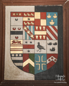 Hatchment for Anne Leighton, St. Mary's Lydiard Tregoze, 1628