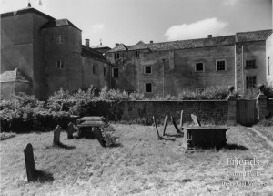 Photograph of Lydiard House from the graveyard, c1947/8