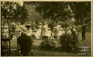 Photograph of Garden Party at Lydiard Park, early 20th Century