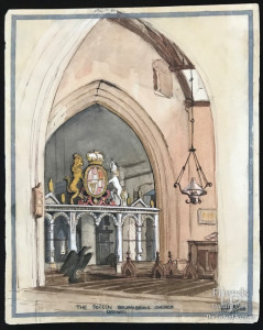 'The Screen, Bolingbroke Church, Lydiard' by Ken Beint, c1950s