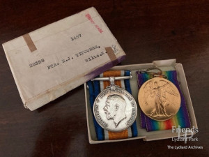 Campaign medals awarded to Ernest Titcombe,  World War I