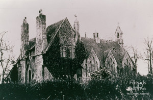 Photograph of school house at Hook, 19th Century