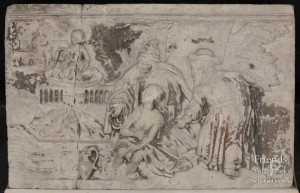 Susanna and the Elders stone relief c1520