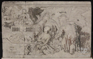 Susanna and the Elders stone relief c1520