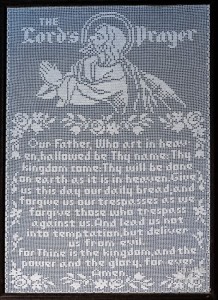 Crochet of The Lord's Prayer by Pauline Bowler, 2000