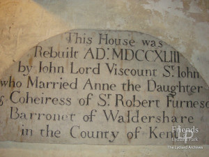 Dedication stone, Lydiard House, 1743