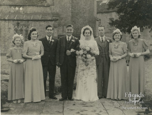Photographs (2) of the wedding of Ivy and Sidney Bowler, January 1947