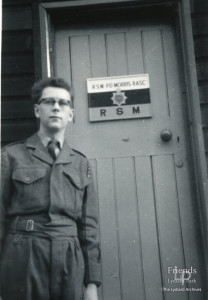 Photograph of Malcolm Titcombe in National Service army uniform, c1958