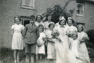 Photograph of Carnival Queen Jean Embling and other children, 1945-1955