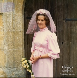Photographs (2) of Stella Hanks (ne Titcombe) wedding blessing, c1970's