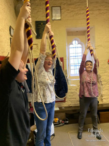 Photograph of bellringing at Lydiard Tregoze, 2019
