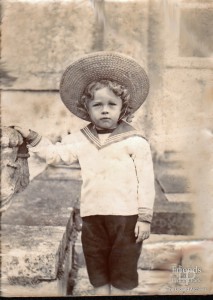 HOLD Photograph of Vernon St. John as a child, c1898