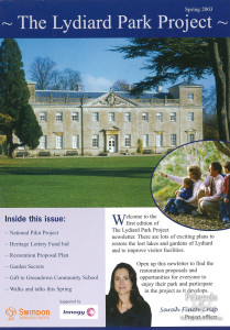Lydiard Park Project newsletter, Spring 2003