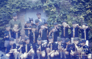 Photographs (6) of scout camp at Lydiard Park, 1960's