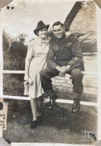 Photographs of Roland and Gertrude Gough during World War II