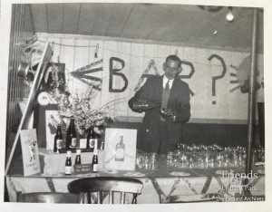 Photograph of the social club, Lydiard camp, 1950's