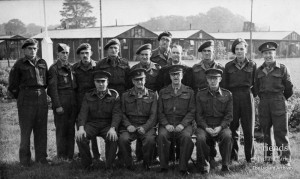 British military personnel at 160 POW Camp, Lydiard Park, 1946-1948