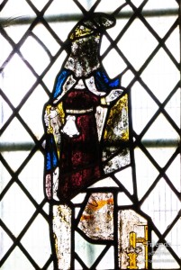 Medieval glass at St. Mary's Lydiard Tregoze: Miscellaneous fragments