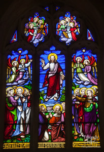 Victorian west window, St. Mary's Lydiard Tregoze