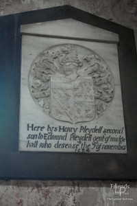 Memorial tablet to Henry Pleydell, 1684