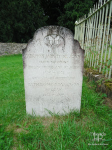 Grave - St.John; Vernon, 6th Viscount Bolingbroke, 1974