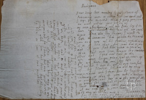Letter from Lady Johanna St. John to Thomas Hardyman, c1661