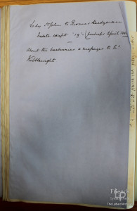 Letter from Lady Johanna St. John to Thomas Hardyman c April 1661
