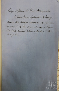 Letter from Lady Johanna St. John to Thomas Hardyman 2nd May C1661
