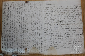 Letter from Lady Johanna St. John to Thomas Hardyman re political unrest