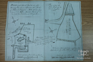 Plan of the Churchyard, Parsonage House & Gardens, 1812
