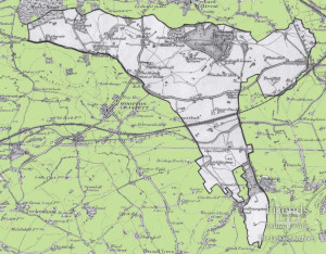 Andrews' and Dury's map of Wiltshire, 1896