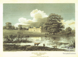 Engraving of Lydiard House by Frederick Nash, c1808