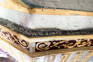 Tradesman's inscription, Golden Cavalier Monument, 1886