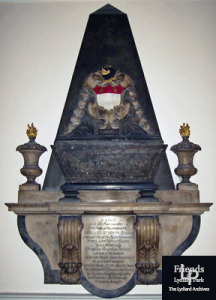 Monument to Hon Holles St.John at St. Mary's Battersea, 1738