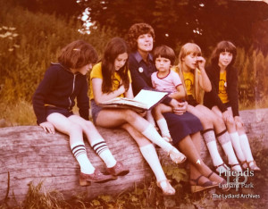 Photographs (8) of Kidlington Brownie pack visit to Lydiard Park, 1979