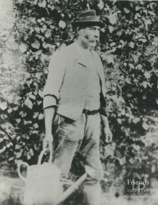 Photograph copies (2 ) of Henry Love, Head Gardener Lydiard Park, c1880-1910 & Mrs Love