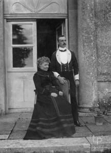 Photograph of Henry St.John with his mother, Lady Bolingbroke, World War I