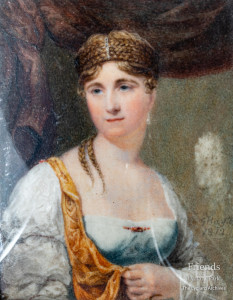 Portrait miniature of Maria St.John Mildmay, 4th Viscountess Bolingbroke, 1812
