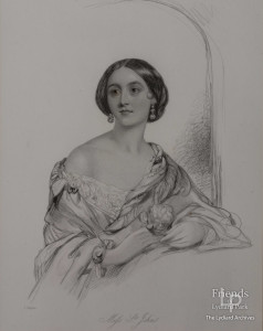 Engraving of Charlotte Elizabeth St.John, c1850