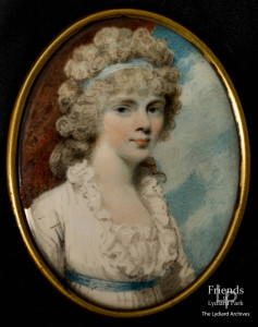 Portrait miniature thought to be Charlotte Collins by Henry Edridge, c1800