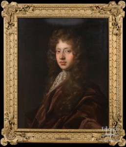 Portrait of gentleman identified as Robert Rich, 3rd Earl of Warwick by J. Greenhill