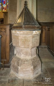 Font, St. Mary's Lydiard Tregoze, thirteenth century