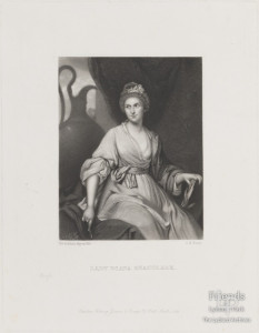 Engraving of Lady Diana Beauclerk after Sir Joshua Reynolds, 1866