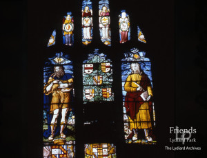 East window, Lydiard Tregoze - before & after conservation, 2000