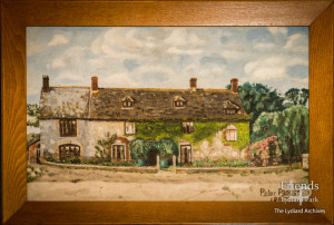 Painting of Park Farm Lydiard Tregoze by Peter Probst, 1947