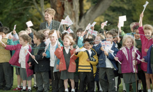 Photographs (14 ) of Queen Elizabeth's visit to Lydiard Park, 1997