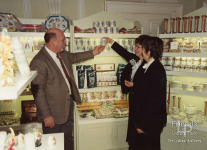 Photographs (2) of Cllr Maurice Fanning & Lydiard Museum staff