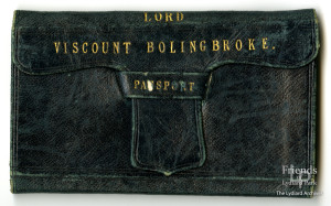 Passport belonging to Henry St.John, 5th Viscount Bolingbroke, 1852