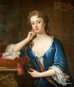 Portrait of Frances Winchcombe (1679-1718), first wife of 1st Viscount St.John by Charles d'Agar